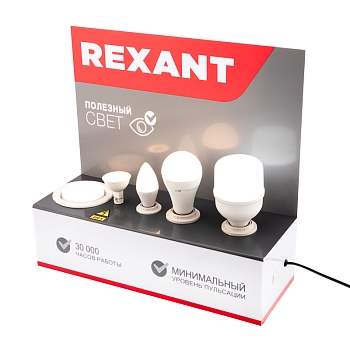 Демо-тестер для проверки ламп с цоколями E27, E27, E14, GU5.3, GX53 REXANT