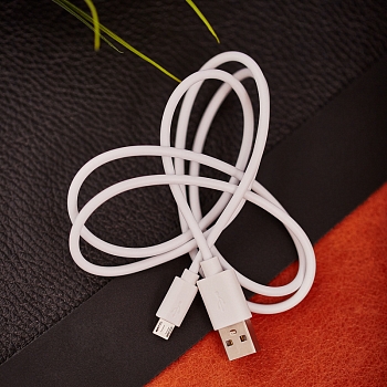 Кабель USB-A – micro USB, 1А, 1м, ПВХ, белый REXANT