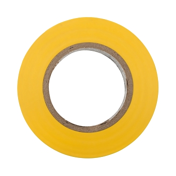 Изолента ПВХ REXANT 19 мм х 25 м, желтая, упаковка 5 роликов
