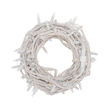 Гирлянда светодиодная Нить 20м 200 LED БЕЛЫЙ белый каучук IP67 постоянное свечение 230В соединяется нужен блок 315-001 NEON-NIGHT