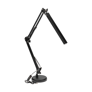 Светильник настольный с 2 креплениями (подставка и струбцина) LED, 10Вт, черный REXANT