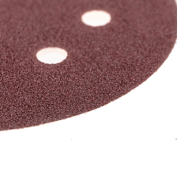 Диск абразивный на ворсовой основе, на липучке, перфорированный, P60, 125мм, 10 шт. KRANZ