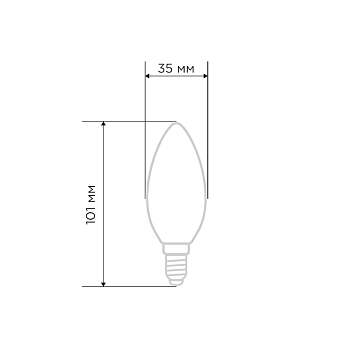 Лампа филаментная Свеча CN35 7,5Вт 600Лм 4000K E27 прозрачная колба REXANT