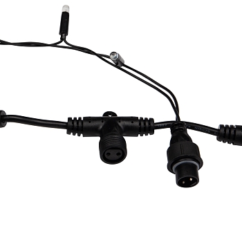 Гирлянда светодиодная Занавес 2х3м 760 LED БЕЛЫЙ черный ПВХ IP65 постоянное свечение 230В блок в комплекте NEON-NIGHT