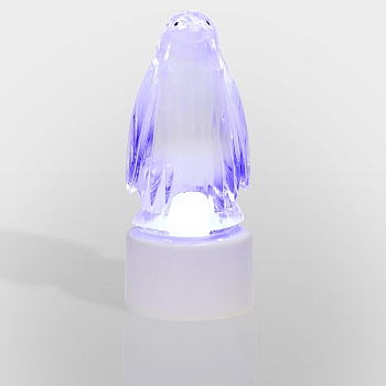 Фигура светодиодная на подставке Пингвин Кристалл, RGB