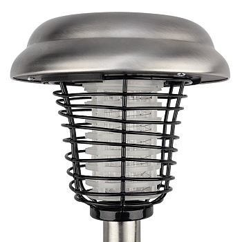 Антимоскитный инсектицидный садовый светильник R 20м, на солнечной батарее, металл REXANT