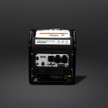 Генератор инверторный KR3500IO, 3,5кВт, 230В, 7л, открытый корпус, ручной старт KRANZ