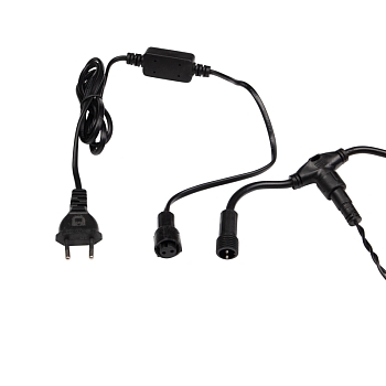 Гирлянда светодиодная Занавес 2х3м 760 LED СИНИЙ черный ПВХ IP65 постоянное свечение 230В нужен блок 303-500 NEON-NIGHT