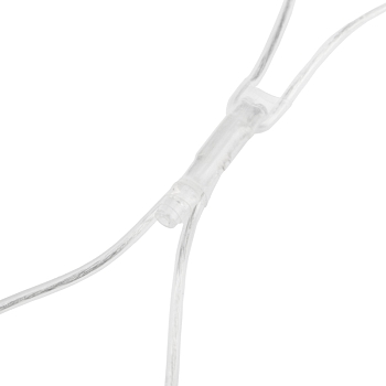 Гирлянда Сеть 2х1,5м, свечение с динамикой, прозрачный ПВХ, 288 LED, 230 В, цвет: Жёлтый