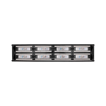 Панель коммутационная с кабельными органайзерами 19", 2U, 48 портов, UTP, RJ-45, CAT 5e REXANT PRO
