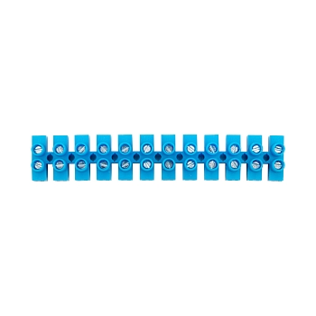 Клеммная винтовая колодка KВ-4 1,5-4, ток 3 A, полипропилен синий REXANT (10 шт./уп.)