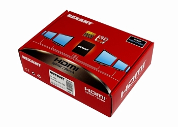Делитель гнездо HDMI на 3 гнезда HDMI, металл REXANT