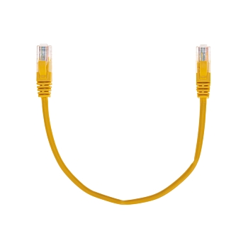 Патч-корд U/UTP, CAT 5e, RJ45-RJ45, 26AWG, LSZH, желтый, 0,3м REXANT