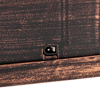 Светодиодный камин Фьюжн с эффектом живого огня 14,7x11,7x25 см, батарейки 2хС (не в комплекте) USB, бронзовый