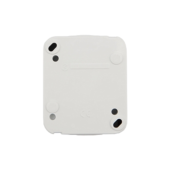 Розетка одноместная (керамика) Mini OG IP54, с заземлением, о/у, белая KRANZ