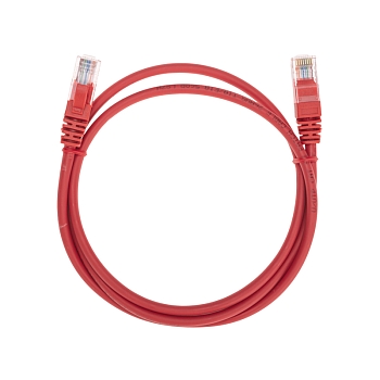Патч-корд U/UTP, CAT 5e, RJ45-RJ45, 26AWG, LSZH, красный, 1м REXANT