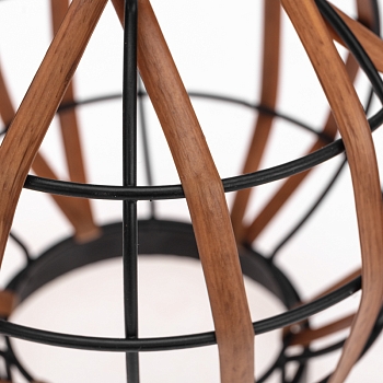 Светильник садовый Бамбук, 18см, 3000К, встроенный аккумулятор, солнечная панель, коллекция Бали REXANT