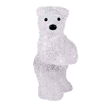 Акриловая светодиодная фигура Медвежонок 12х22х13 см, 4,5 В, 3 батарейки AA (не входят в комплект), 10 светодиодов NEON-NIGHT