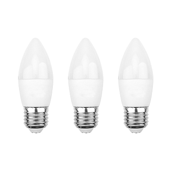 Лампа светодиодная Свеча CN 11,5Вт E27 1093Лм 6500K холодный свет (3 шт/уп) REXANT