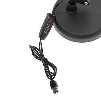 Светильник настольный с 2 креплениями (подставка и струбцина) LED, 10Вт, черный REXANT