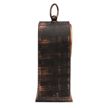 Светодиодный камин Старинные часы с эффектом живого огня 14,7x11,7x25 см, бронза, батарейки 2хС (не в комплекте) USB NEON-NIGHT