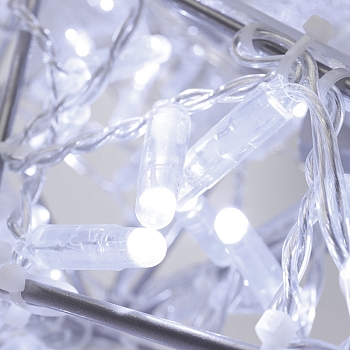 Светодиодная фигура Звезда 50 см, 80 светодиодов, с трубой и подвесом, цвет свечения белый NEON-NIGHT