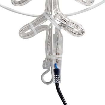 Фигура Снежинка цвет ТЕПЛЫЙ БЕЛЫЙ, размер 55x55 см NEON-NIGHT