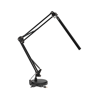 Светильник настольный с 2 креплениями (подставка и струбцина) LED, 10Вт, черный REXANT