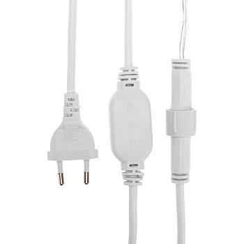 Гирлянда светодиодная Занавес 2x0,8м 160 LED ЗЕЛЕНЫЙ прозрачный ПВХ IP65 постоянное свечение 230В блок в комплекте NEON-NIGHT