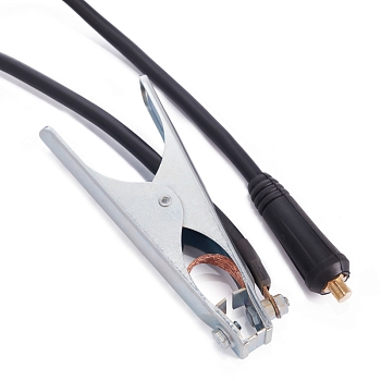 Сварочный кабель с клеммой заземления REXANT 16 мм² 200 А СКР 10-25 3 м