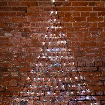 Гирлянда светодиодная Сеть треугольная 1,5х2х2м 136 LED БЕЛЫЙ черный ПВХ IP65 свечение с динамикой 230В блок в комплекте NEON-NIGHT