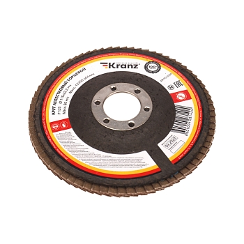 Круг лепестковый торцевой, P120, 115х22,2мм KRANZ