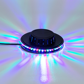 Диско-лампа Летающая тарелка 48 LED, черный корпус, 230В NEON-NIGHT