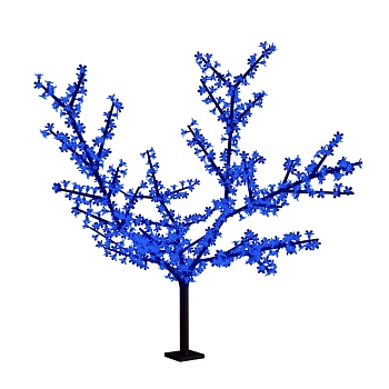 Светодиодное дерево Сакура, высота 3,6м, диаметр кроны 3,0м, синие светодиоды, IP65, понижающий трансформатор в комплекте, NEON-NIGHT