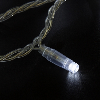 Гирлянда светодиодная Нить 10м 200 LED БЕЛЫЙ прозрачный ПВХ IP65 постоянное свечение 230В соединяется нужен блок 303-500-1 NEON-NIGHT