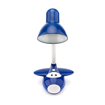 Светильник настольный REXANT Смелый Летчик на основании, с цоколем Е27, 60 Вт, цвет синий