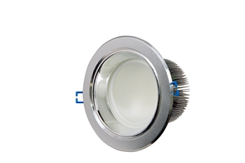 Светильник светодиодный "Downlight", встраиваемый, мощность 10W, 132  SMD 3528 светодиода, напряжение 220V, размер 150* 90 (d=140mm ), IP23, цвет светодиодов нейтральный белый (4500-5000 К)