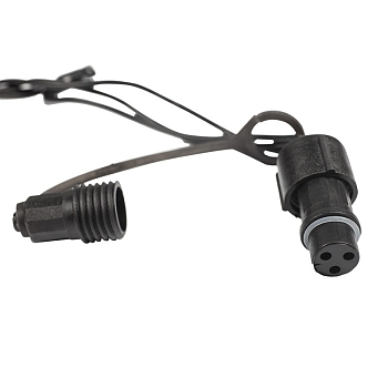 Гирлянда Нить управляемая 20м 200 LED БЕЛЫЙ черный ПВХ IP65 свечение с динамикой 230В нужен контроллер 217-204 NEON-NIGHT