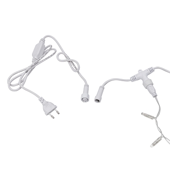 Гирлянда светодиодная Занавес 2х6м 768 LED СИНИЙ прозрачный ПВХ IP65 постоянное свечение 230В нужен блок 303-500-1 NEON-NIGHT