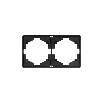 Рамка ROUND 2-постовая оникс KRANZ