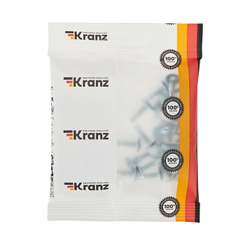 Саморез с прессшайбой ПШС сверло 4,2х16мм, пакет (25 шт/уп) KRANZ