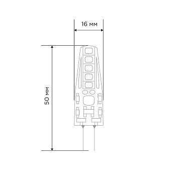 Лампа светодиодная капсульного типа JC-SILICON G4 220В 2Вт 6500K холодный свет (силикон) REXANT