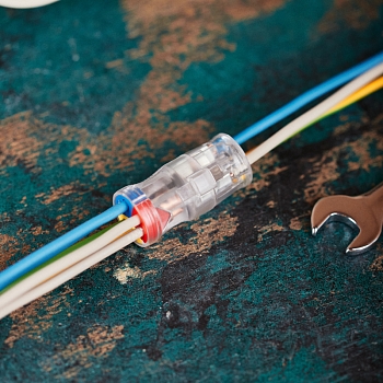 Экспресс-клемма СМК 2273-2x3R проходная разъемная 3 полюса 3х2-проводная 0,5-2,5мм² (50 шт/уп) REXANT