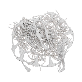 Гирлянда светодиодная Занавес 2х1,5м 360 LED КРАСНЫЙ белый ПВХ IP44 свечение с динамикой 230В блок в комплекте NEON-NIGHT