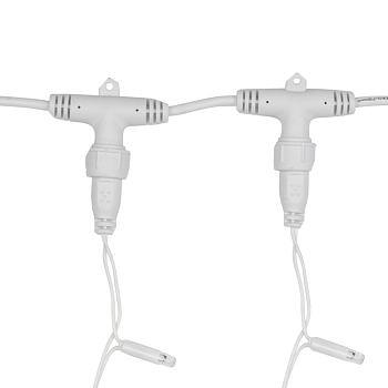 Гирлянда светодиодная Занавес 2х3м 600 LED БЕЛЫЙ белый ПВХ IP65 эффект мерцания 230В нужен блок 303-500-1 NEON-NIGHT