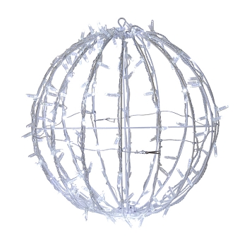 Шар светодиодный 230V, диаметр 50 см, 200 светодиодов, эффект мерцания, цвет белый NEON-NIGHT