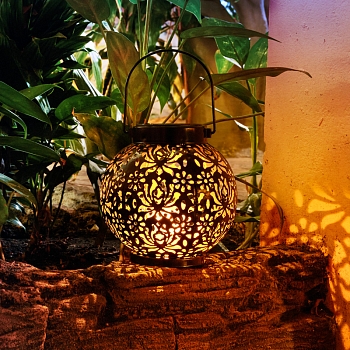 Светильник садовый Шиле, 3000К, встроенный аккумулятор, солнечная панель, коллекция Стамбул REXANT