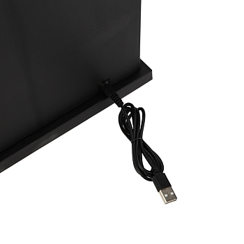 Светодиодный камин Авангард с эффектом живого огня 30х13х30 см, батарейки 3хС (не в комплекте) или от USB (в комплекте)