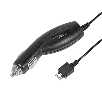Автозарядка в прикуриватель для LG KG800/KG90 (АЗУ) (5 V, 700 mA) шнур спираль 1.2 м черная REXANT