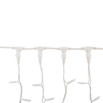 Гирлянда светодиодная Занавес 2х1,5м 360 LED БЕЛЫЙ белый КАУЧУК IP67 постоянное свечение 230В блок в комплекте NEON-NIGHT